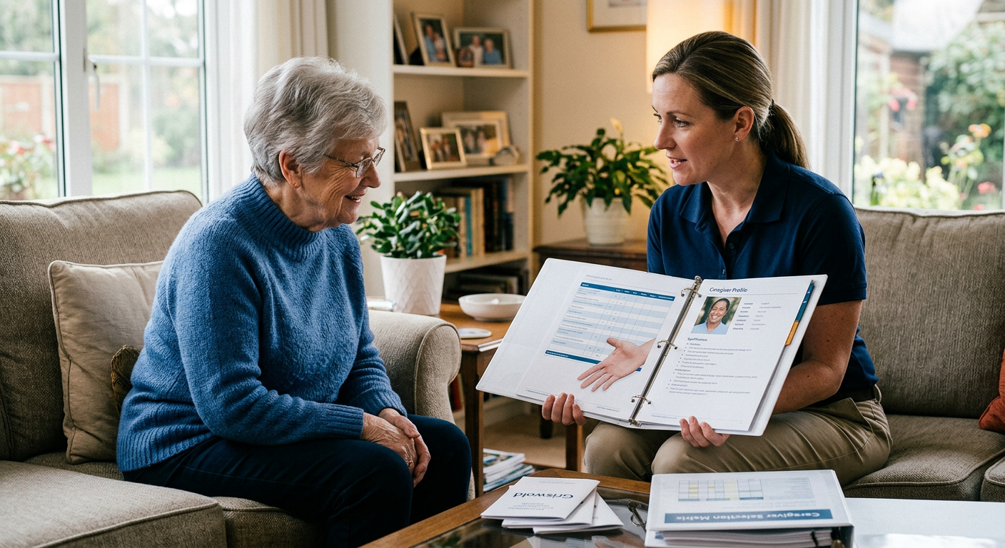 Referral of screened caregivers